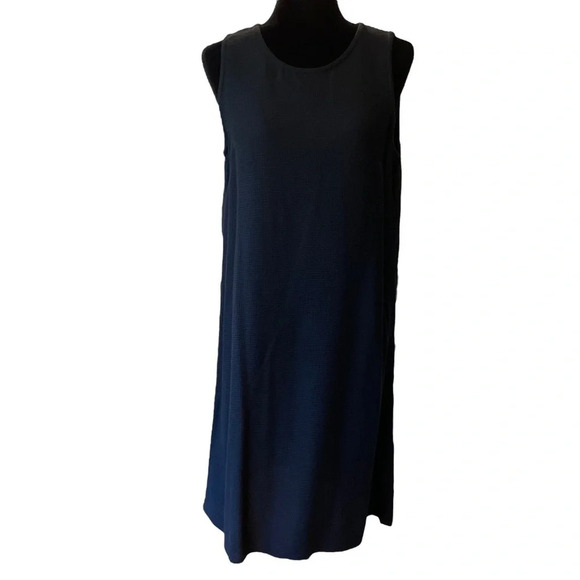 Eileen Fisher Black Rayons Dress - Picture 7 of 7